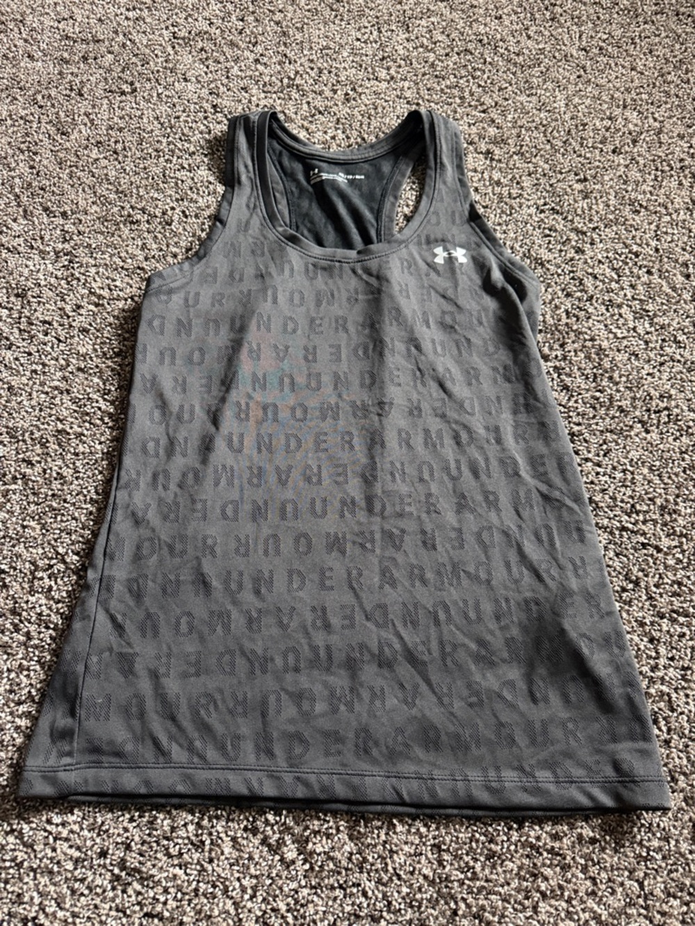 Under Armour Black Athletic Racerback Tank Top